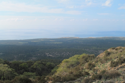 Вид на море с полуострова Акамас