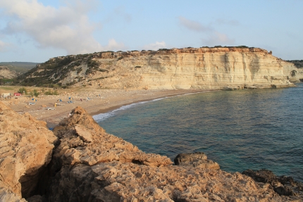 Пляж Аспрос на полуострове Акамас на Кипре