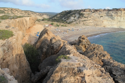 Пляж Аспрос на полуострове Акамас на Кипре