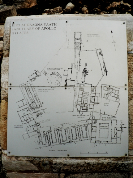 Схема храмового комплекса Аполлона Илатского