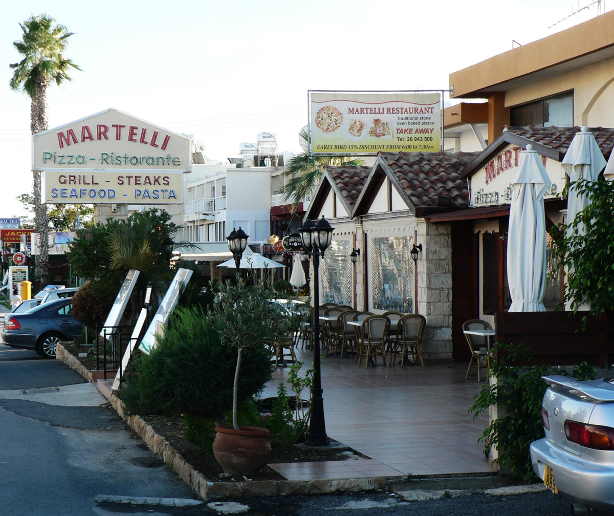 Итальянский ресторан Martelli в Като Пафосе