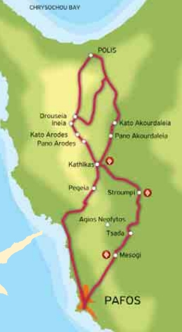 Винный маршрут №1 Кипрской организации по туризму. Лаона - Акамас 