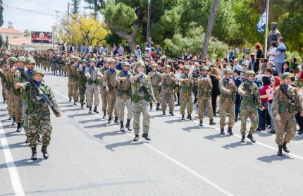 День независимости Греции. Парад в Пафосе