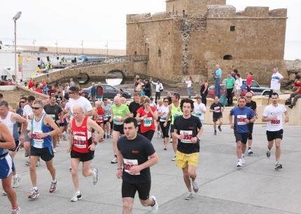 Традиционный Кипрский марафон в Пафосе