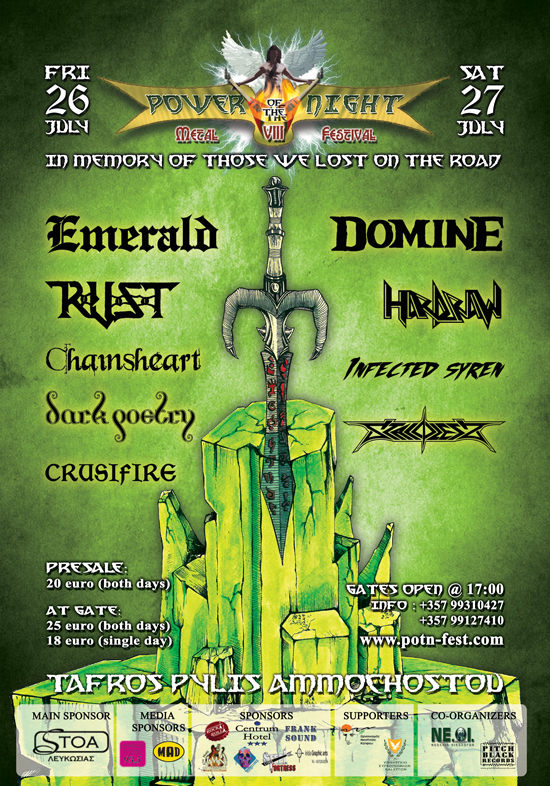 Восьмой метал-фестиваль Power of the Night в Никосии